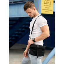 Мужская сумка через плечо Sambag Dalas черная (70301065m): Пол Мужской