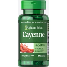 Puritan's Pride Cayenne (Capsicum) 450 mg 100 caps Кайенский перец: Форма выпуска Капсулы