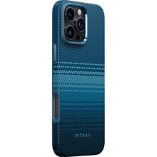 Чехол для iPhone Pitaka Military-Grade Protective Case Moonrise (KI1601PPMOM) for iPhone 16 Pro Max: Цвет синий