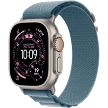 Apple Watch Ultra 3 GPS + Cellular 49mm Natural Titanium Case with Light Blue Alpine Loop - Large (MEWP4): Размер корпуса 49mm