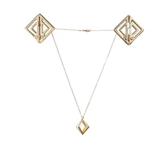 Затискачі для сосків з легкою підвіскою LOCKINK Adjustable Nipple Clamps with Light Pendant - Golden: Виробник LOCKINK