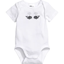 Боди H&M 1473397 92 белое: Пол Девочка