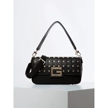 Женская сумка через плечо Guess Brightside Shoulder Bag черная (HWVS7580190-BLA): Пол Женский
