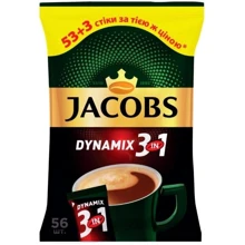 Напиток кофейный растворимый Jacobs Dynamix 3в1 56х12.5 г (4820206290700): Вид напитка Напиток кофейный растворимый