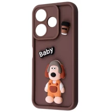 Чохол для телефона Mobile Case Pretty Things Brown/Baby for Xiaomi Redmi 13 4G / Poco M6 4G / Note 13R: Сумісність Xiaomi Redmi 13 4G / Poco M6 4G / Note 13R