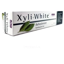 Now Foods Solutions XyliWhite Toothpaste Gel Refreshmint Зубная гель-паста со вкусом свежей мяты 181 g: Назначение Свежесть дыхания, От зубного налета, Отбеливание, Очищение