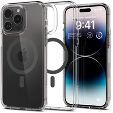 Чохол для iPhone Spigen Ultra Hybrid MagFit Graphite (ACS04970) для iPhone 14 Pro: Колір серый