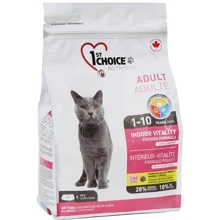 Сухой корм 1st Choice Adult Indoor Vitality Chicken 5.44 kg для котов со вкусом курицы (50935): Тип Сухой корм