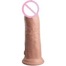 Фаллоимитатор Pipedream King Cock Elite 8" Vibrating Silicone Dual Density Cock Light (PD577621): Назначение Вагинальные