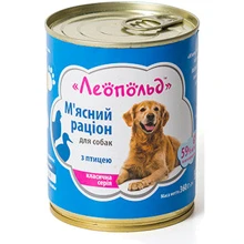 Влажный корм для собак Леопольд Мясной рацион с птицей 360 г х 8 шт. (4820185490498-8): Тип Влажный корм