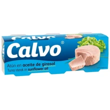 Тунець в олії, TM Calvo, 3x80 г (WT3211): Вага нетто 240 г