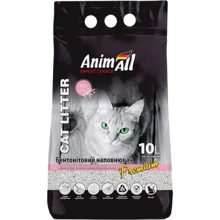 Наполнитель для кошачьего туалета AnimAll Бентонитовый белый с ароматом детской пудры 10 л (4820224500591): Вид Минеральный