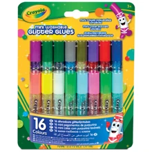 Декоративный липкий 3D маркер Crayola с блестками (washable) 16 шт. (69-4200): Производитель Crayola