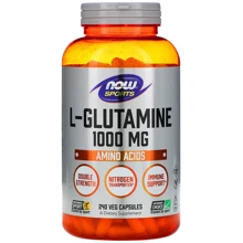 Аминокислота для спорта NOW Foods L-GLUTAMINE 1000 mg 120 caps: Вкус Без вкуса