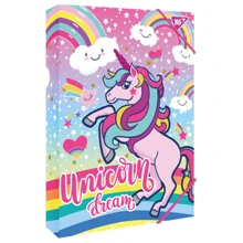 Папка для труда YES картонная A4 Unicorn (491910): Тип Папка для тетрадей