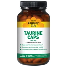 Country Life Taurine 500 mg Таурин 100 капсул: Тип Таурин