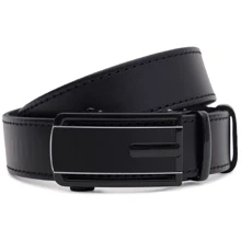 Чоловічий ремінь Borsa Leather чорний (125v1genav38-black): Стать Мужской