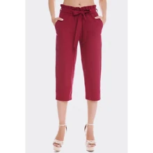 Капри ArtStyleLeggings KPR-290D 40 бордовые: Сезон Лето