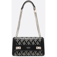 Женская сумка через плечо GUESS KATEY FLAP SHOULDER BAG черная (HWWR7870190-BLA): Пол Женский