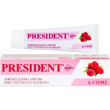 President Baby Raspberry Зубная паста 0-3 30 ml: Назначение Очищение, От зубного налета
