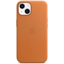 Чехол для iPhone Apple for iPhone 13 Leather Case with MagSafe Golden Brown (MM103): Цвет коричневый