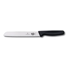 Кухонный нож Victorinox Bread для хлеба с черной ручкой 18см (5.1633.18): Лезвие нержавеющая сталь