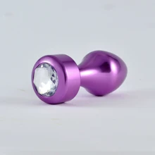 Анальная пробка с кристаллом LoveToy Anal Plug Aluminium Purple: Для кого Унисекс