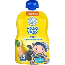 Пюре Чудо-Чадо Pouch Груша-чернослив, 90 г: Вид Фруктовое
