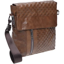 Чоловіча сумка планшет Borsa Leather коричнева (k1238-1-brown): Стать Чоловік