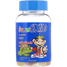 Gummi King Multi-Vitamin & Mineral For Kids 60 Gummies Мультівітаміни і мінерали для дітей: Тип мультивітаміни