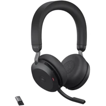 Навушники Jabra Evolve2 75 MS Stereo USB-A Black (27599-999-999): Тип конструкції накладные