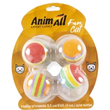 Набор мячиков AnimAll Fun Cat VP029 EVA для кота 4 шт. (155873): Производитель AnimAll