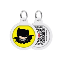 Адресник металевий WAUDOG Smart ID з QR паспортом малюнок Бетмен мультик 25 мм Російсько-англійський (0625-1004ua-eng): Виробник WAUDOG