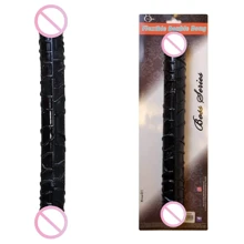 Двойной фаллоимитатор Boss Series: Flexible Double Dong Black, BS6700089: Назначение Вагинальные