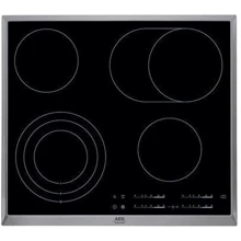 Варочная поверхность электрическая AEG HK654070XB: Размеры для встраивания 560x490 мм (ШxГ)