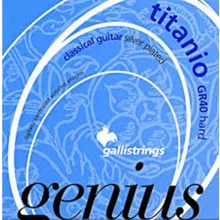 Струна для гитар Струны для классической гитары Galli Genius Titano PROcoated GR40 (28-45) Hard Tension: Тип Комплект струн