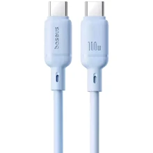Кабель Baseus Cable USB-C to USB-C Silky Series 100W 1m Blue (P10377704313-00): Тип USB-C - USB-C