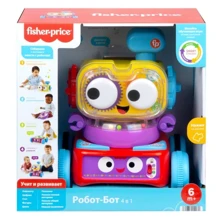 Интерактивная развивающая игрушка Fisher-Price Робот Smart Stages на русском (HCK37): Возраст от 6-ти месяцев