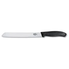 Кухонный нож Victorinox SwissClassic Bread 21 см Black (68633.21B): Лезвие нержавеющая сталь