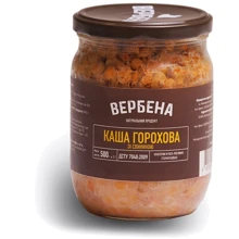 Консервы Вербена Каша гороховая со свининой 500 г (4820209620238): Вес нетто 500 г