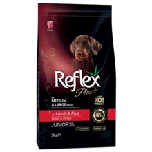 Сухой корм Reflex Plus Adult Dog Food with Lamb & Rice for Medium & Large Breeds для щенков средних и крупных пород с ягненком и рисом 3 кг (RFX-102): Тип Сухой корм
