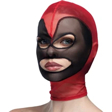 Маска сердце сетка с открытым ртом и глазами Feral Feelings - Hearts Mask Red/Black: Производитель Feral Feelings