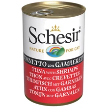 Влажный корм Schesir Tuna with Shrimps для котов тунец с креветками в желе 140 г (59174): Тип Влажный корм