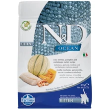 Беззерновий сухий корм Farmina N&D Ocean Grain Kitten Cod Shrimp Pumpkin & Melon для кошенят і вагітних кішок Тріска, креветка, гарбуз і мускусна диня 300 г (175583): Тип Сухий корм