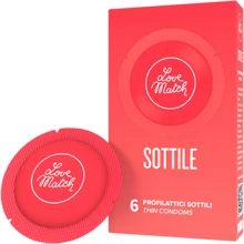 Презервативи Love Match Sottile, 6 шт.: Тип Ультратонкі