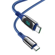 Кабель Hoco Cable USB-C to USB-C S51 3A 100W 1.2m Blue: Тип USB-C - USB-C