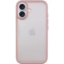 Чохол для iPhone Mobile Case TPU+PC Metal Buttons Pink for iPhone 16: Колір розовый