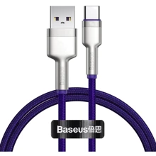 Кабель Baseus USB Cable to USB-C Cafule Metal 40W 1m Purple (CATJK-A05): Тип USB Cable - USB-C