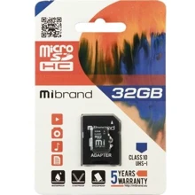 Mibrand 32GB microSDHC class 10 UHS-I (MICDHU1/32GB-A) (Картки пам'яті)(78625033): Причина уцінки Нетоварный вид упаковки