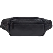 Мужская поясная сумка Buffalo Bags черная (SHIM7310A-black): Пол Мужской